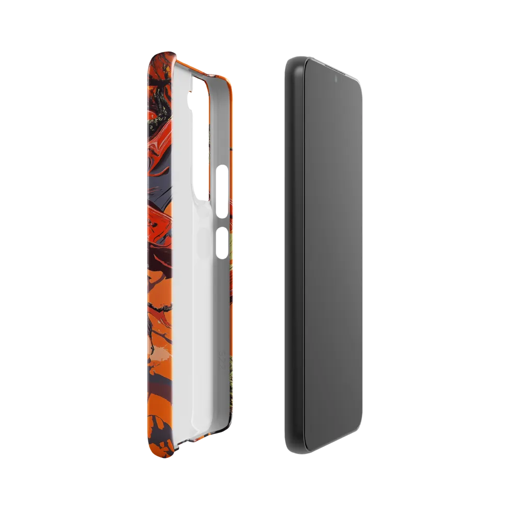Life in Motion: An Abstract Tree | Phone Case |  S22 | Snap Case | Glossy