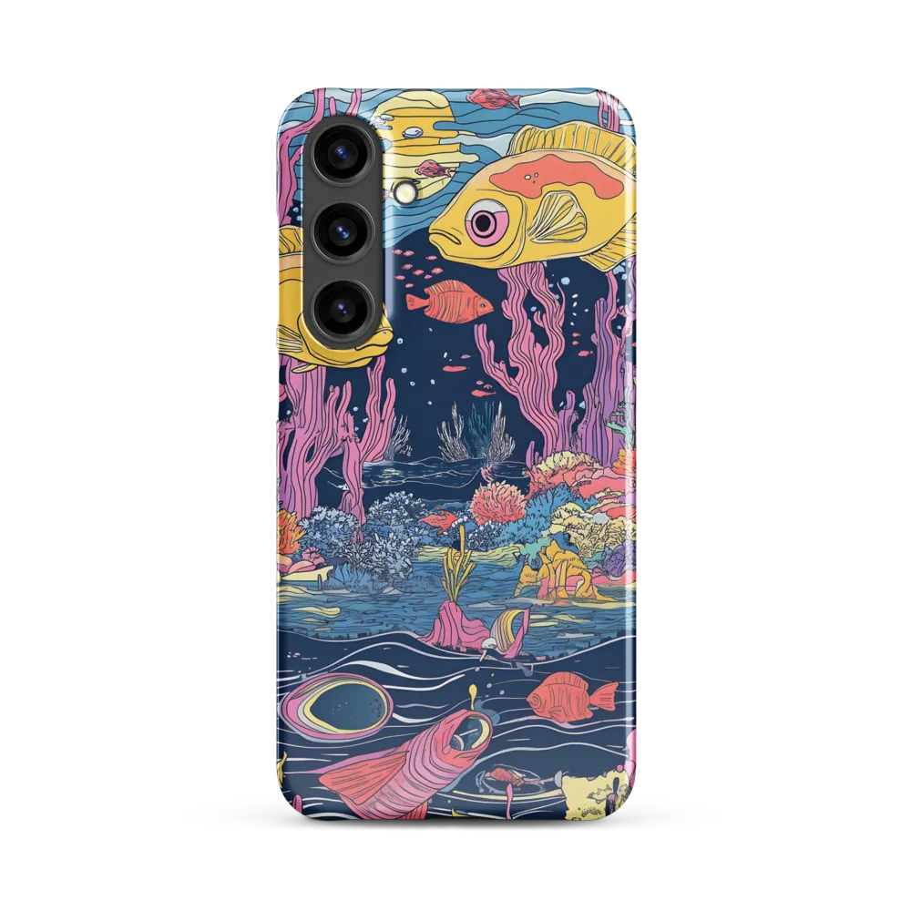 Underwater Dreamscape: A Playful Encounter | Phone Case |  S24 Plus | Snap Case | Glossy