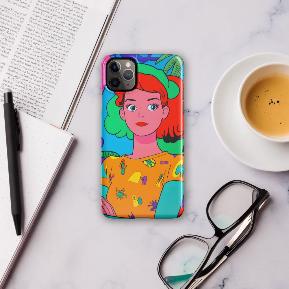 Tropical Vibes: A Playful Portrait | Phone Case |  11 Pro Max | Snap Case | Glossy