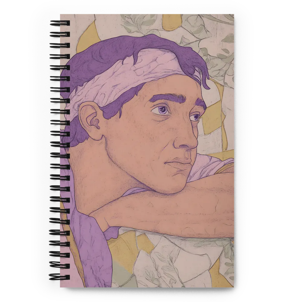 Contemplation in Pastel Hues | Spiral Notebook