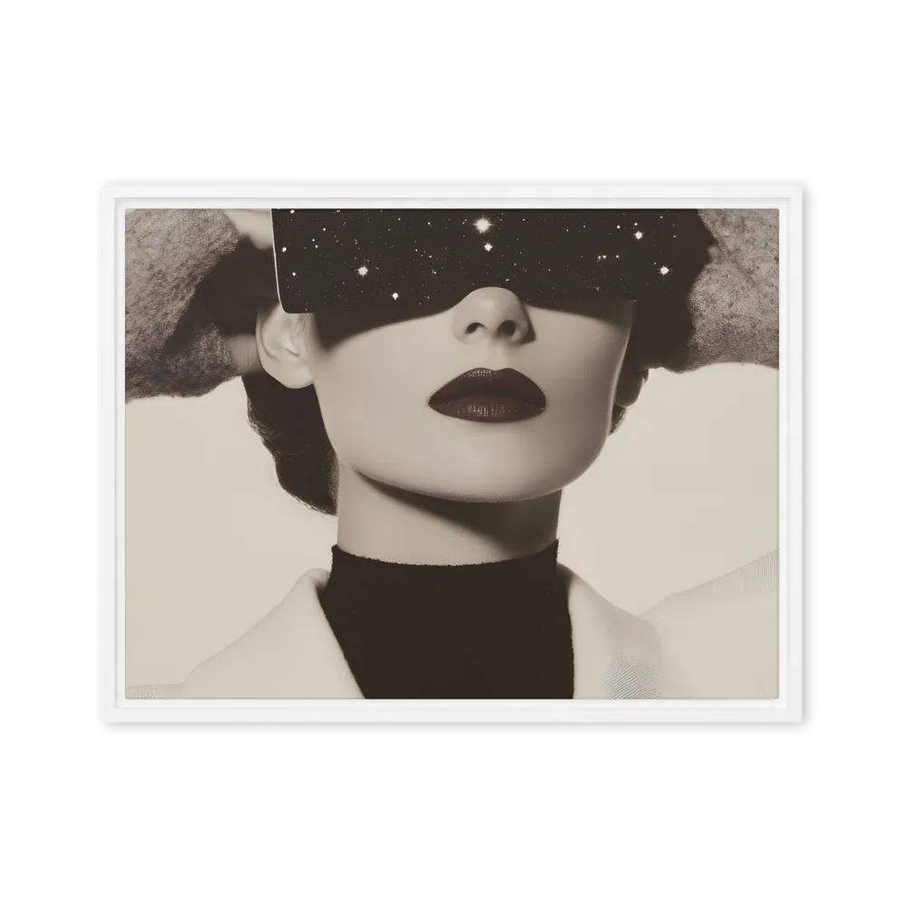 Celestial Elegance | Canvas with White Frame | 18″×24″