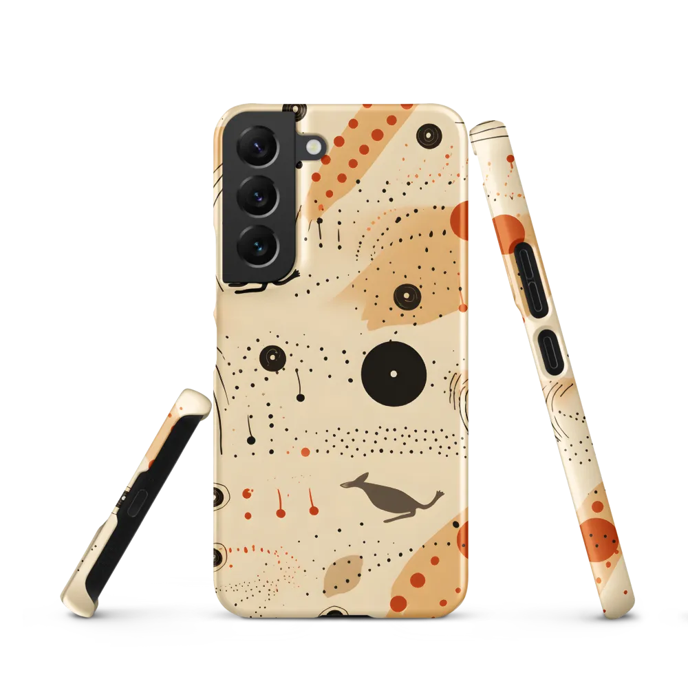Playful Patterns in Earth Tones | Phone Case |  S22 | Snap Case | Matte