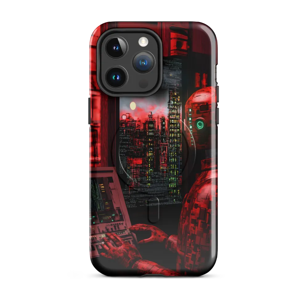 Crimson Sentinel at the Control Window
