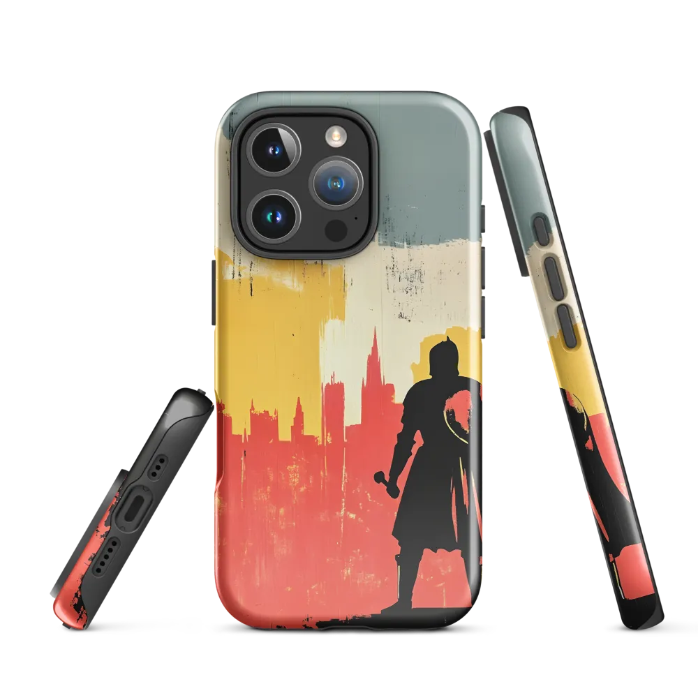 Hero in the Urban Dawn | Phone Case |  16 Pro | Tough Case | Glossy
