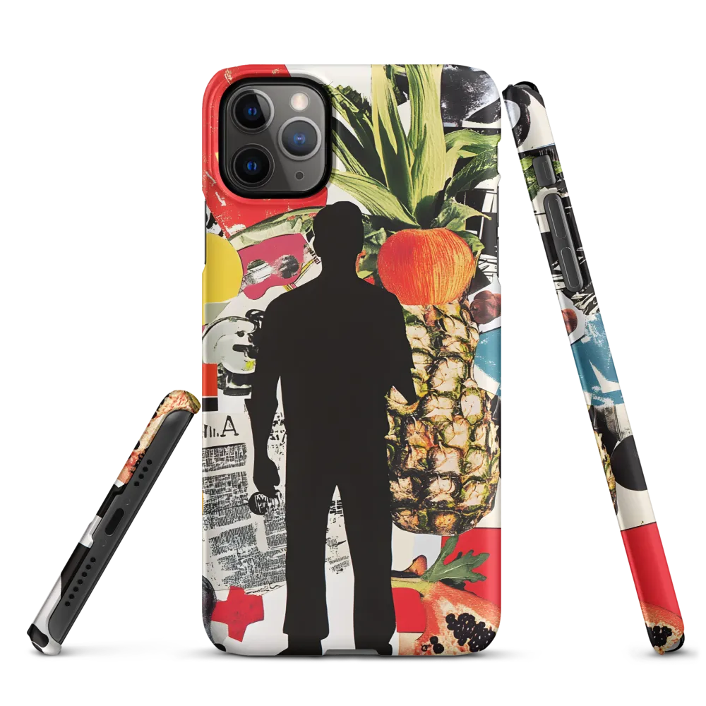 Silhouette with Pineapple Collage