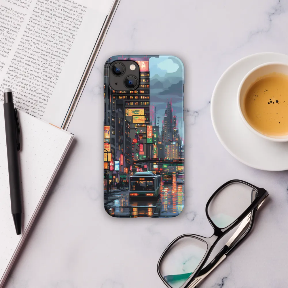 Neon Dreams: A Pixelated Urban Night