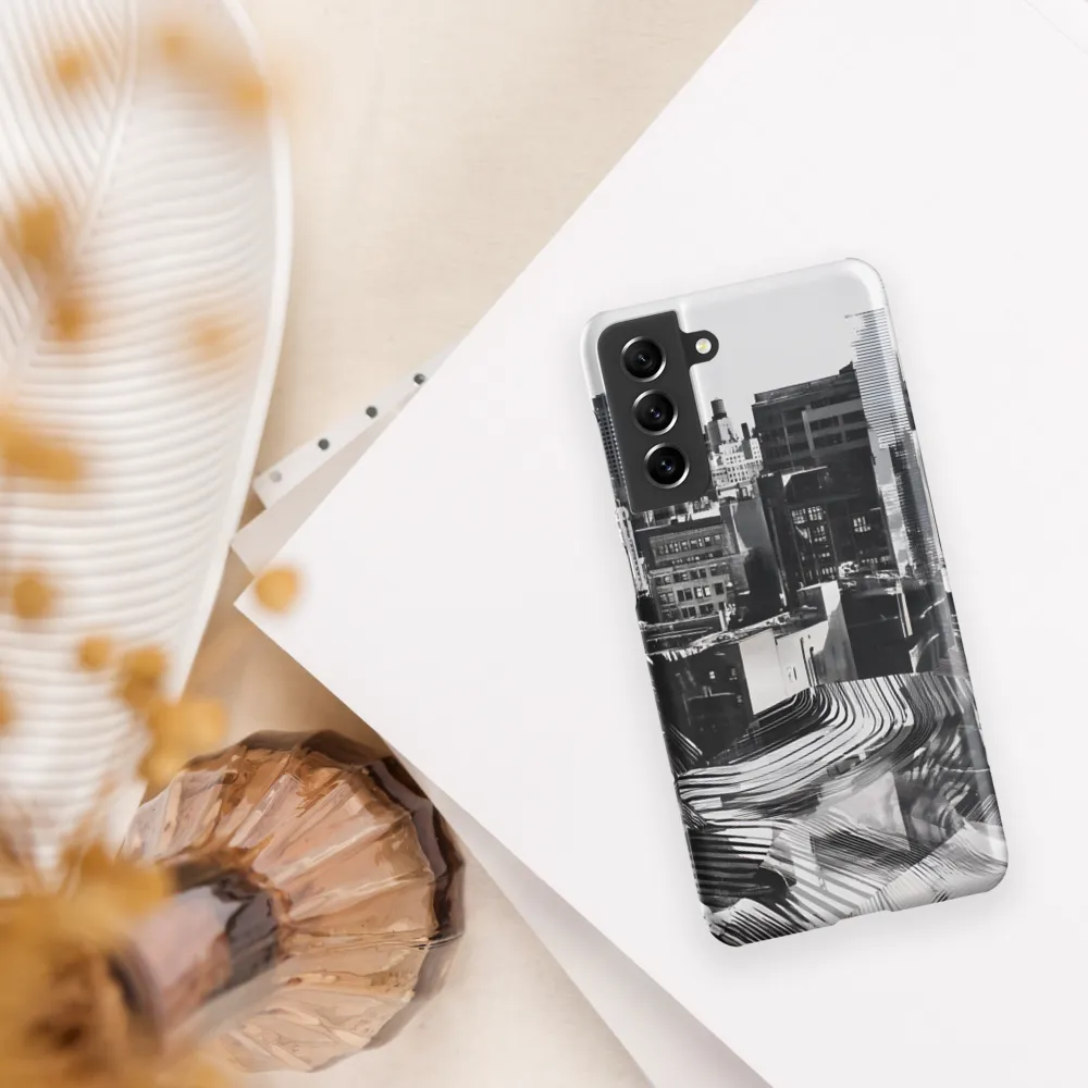 Urban Rhythm in Black and White | Phone Case |  S21 | Snap Case | Matte