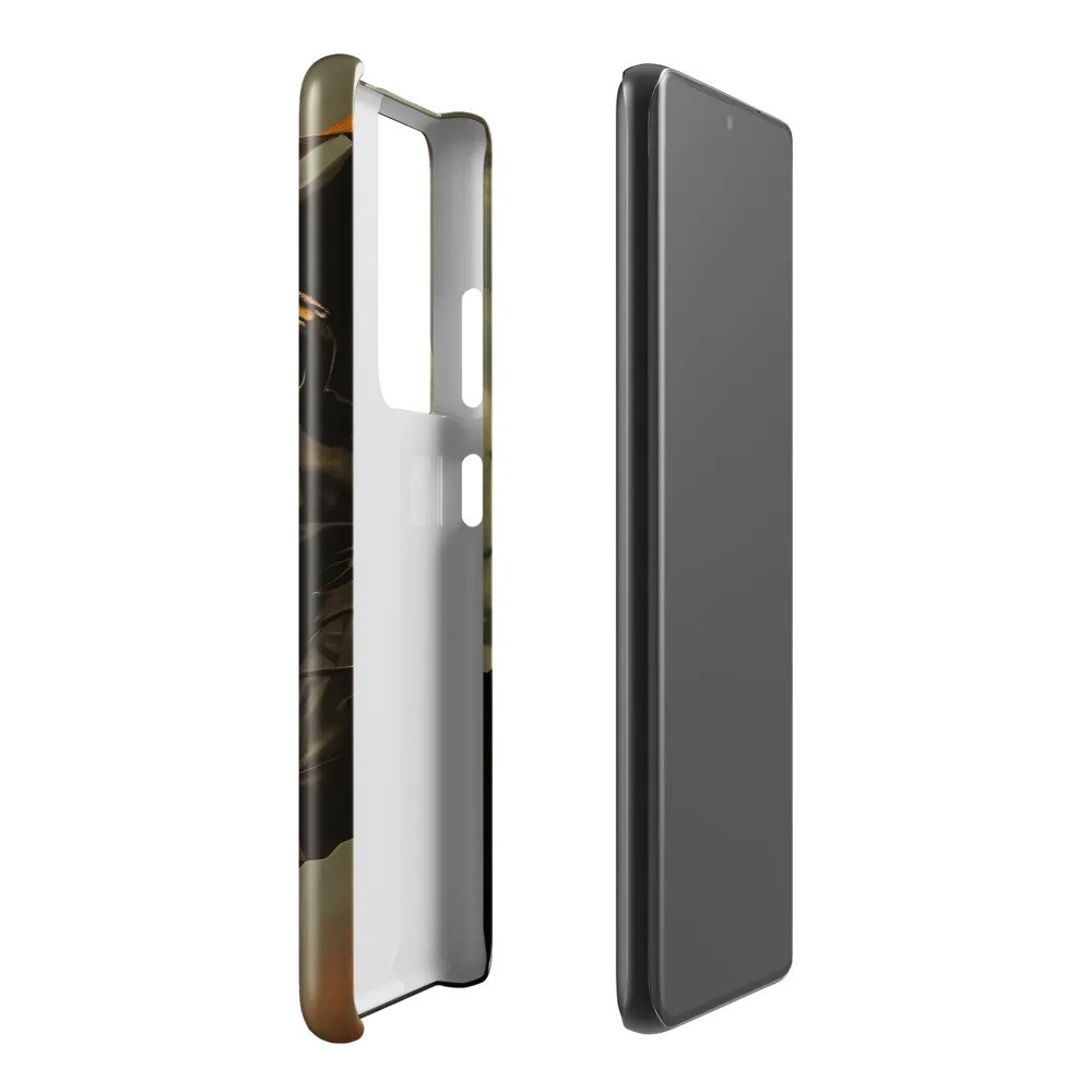 Ethereal Explorer: The Enigmatic Astronaut | Phone Case |  S21 Ultra | Snap Case | Glossy