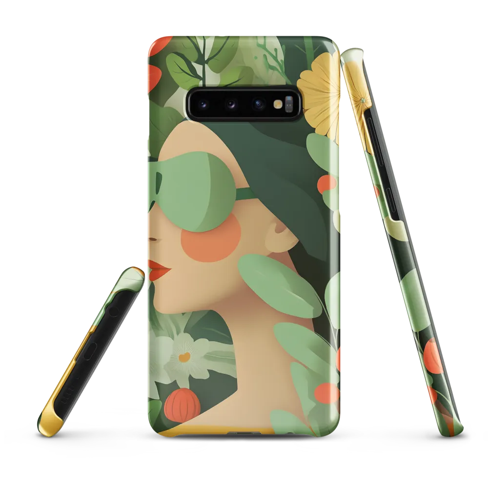 Nature's Serenity: A Modern Portrait | Phone Case |  S10 Plus | Snap Case | Glossy