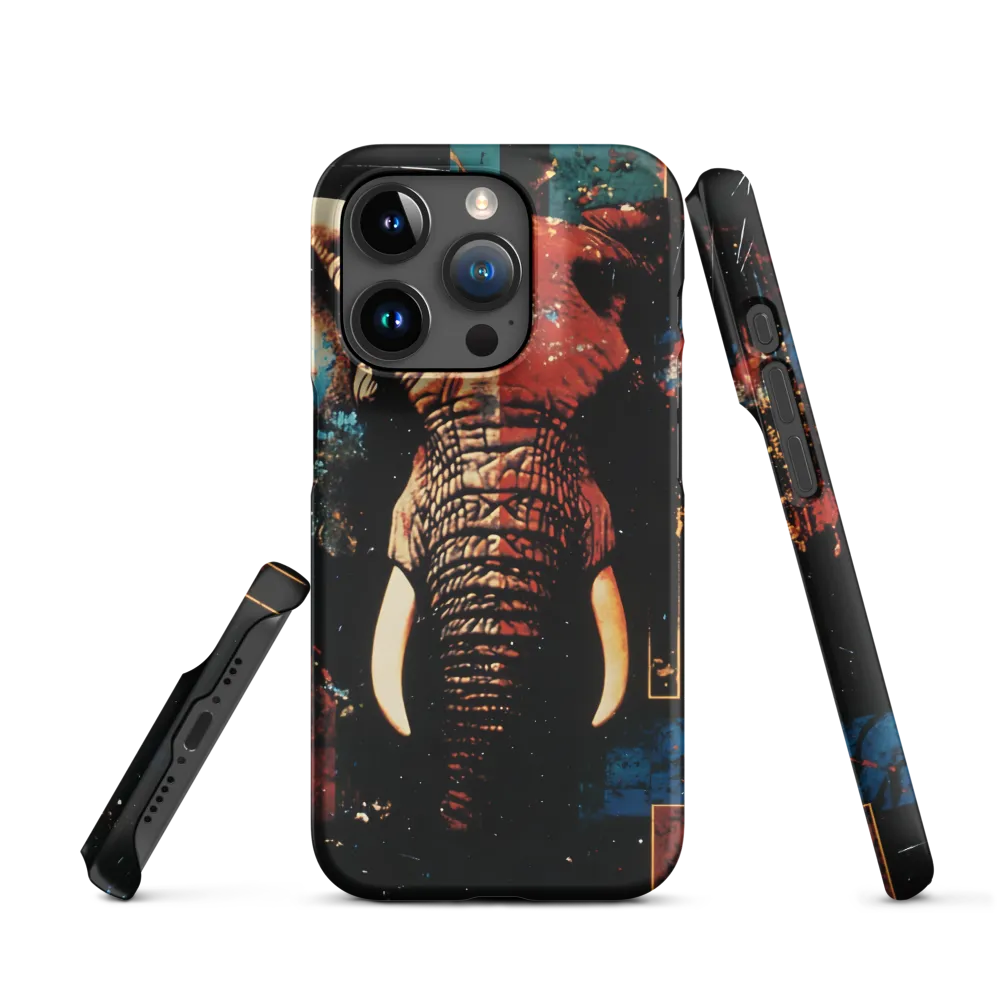 Majestic Mosaic: The Elephant | Phone Case |  15 Pro | Snap Case | Matte