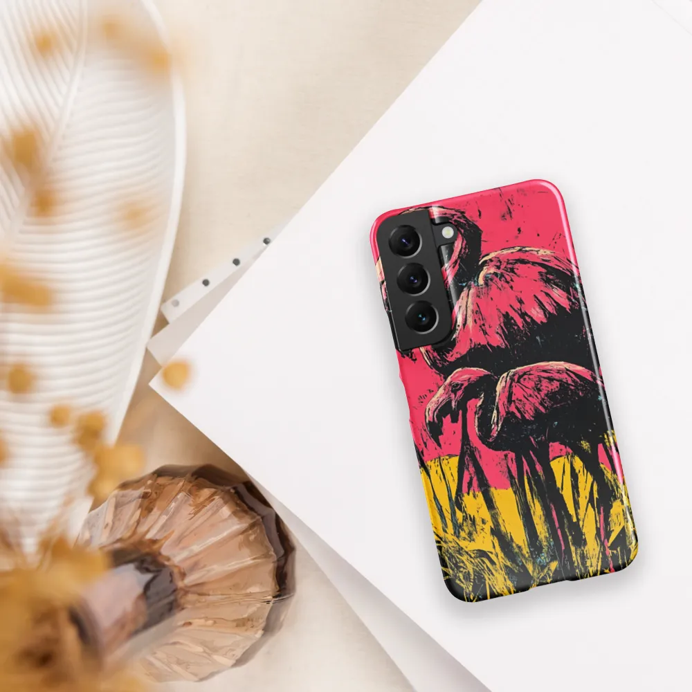 Flamingo Duet: A Pop Art Expression