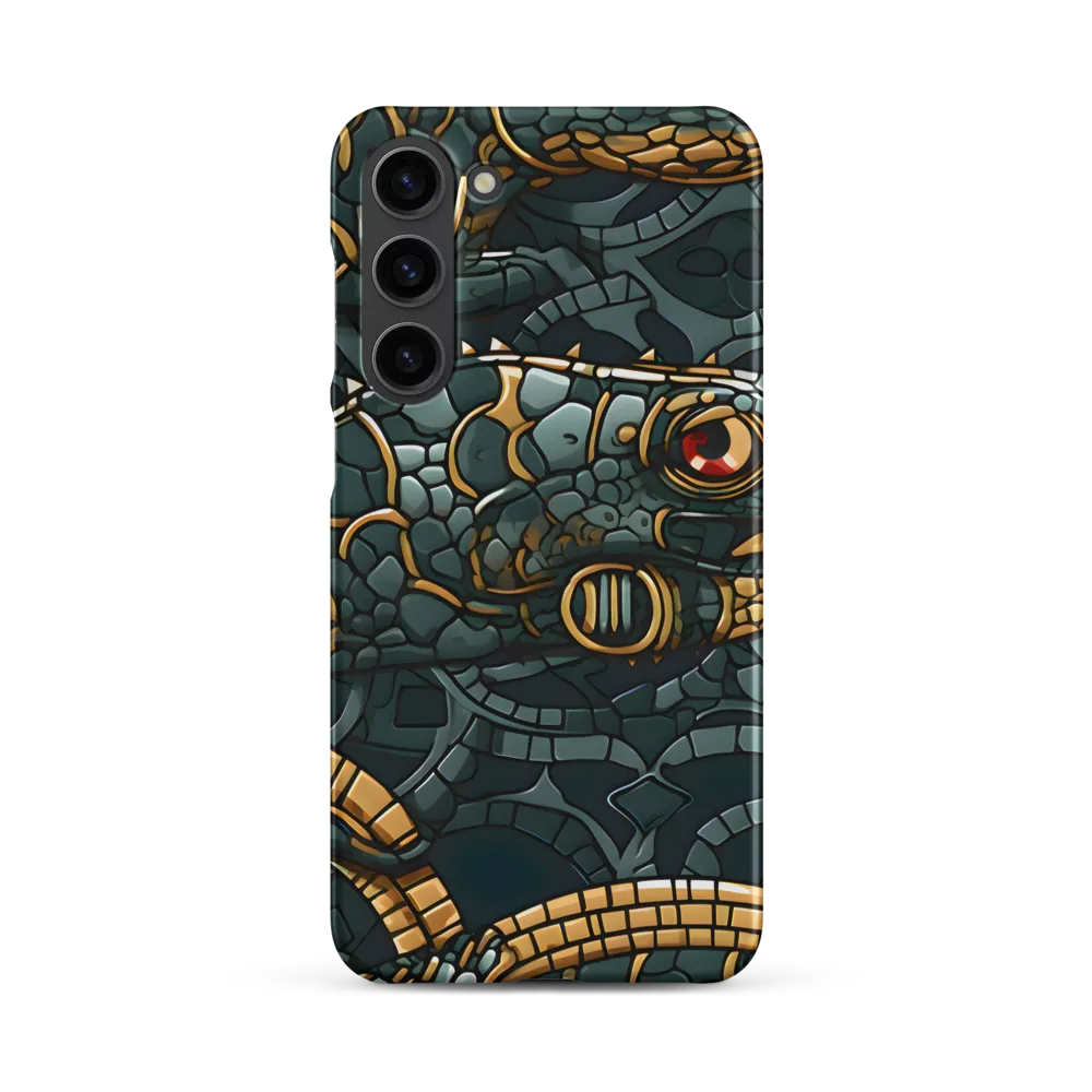 Reptilian Elegance: A Digital Art Nouveau Tapestry