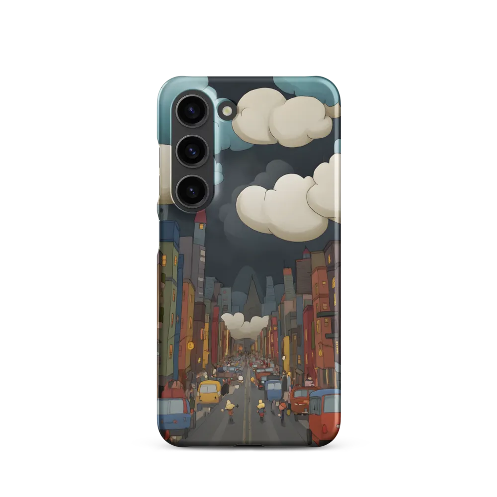 Urban Symphony: A City Awakens at Dusk | Phone Case |  S23 | Snap Case | Matte