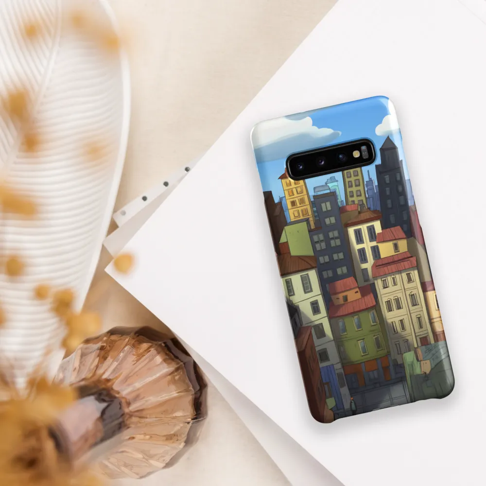 Urban Symphony: A Colorful Cityscape | Phone Case |  S10 Plus | Snap Case | Matte