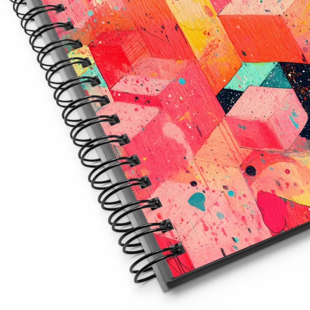 Cubist Symphony in Color | Spiral Notebook