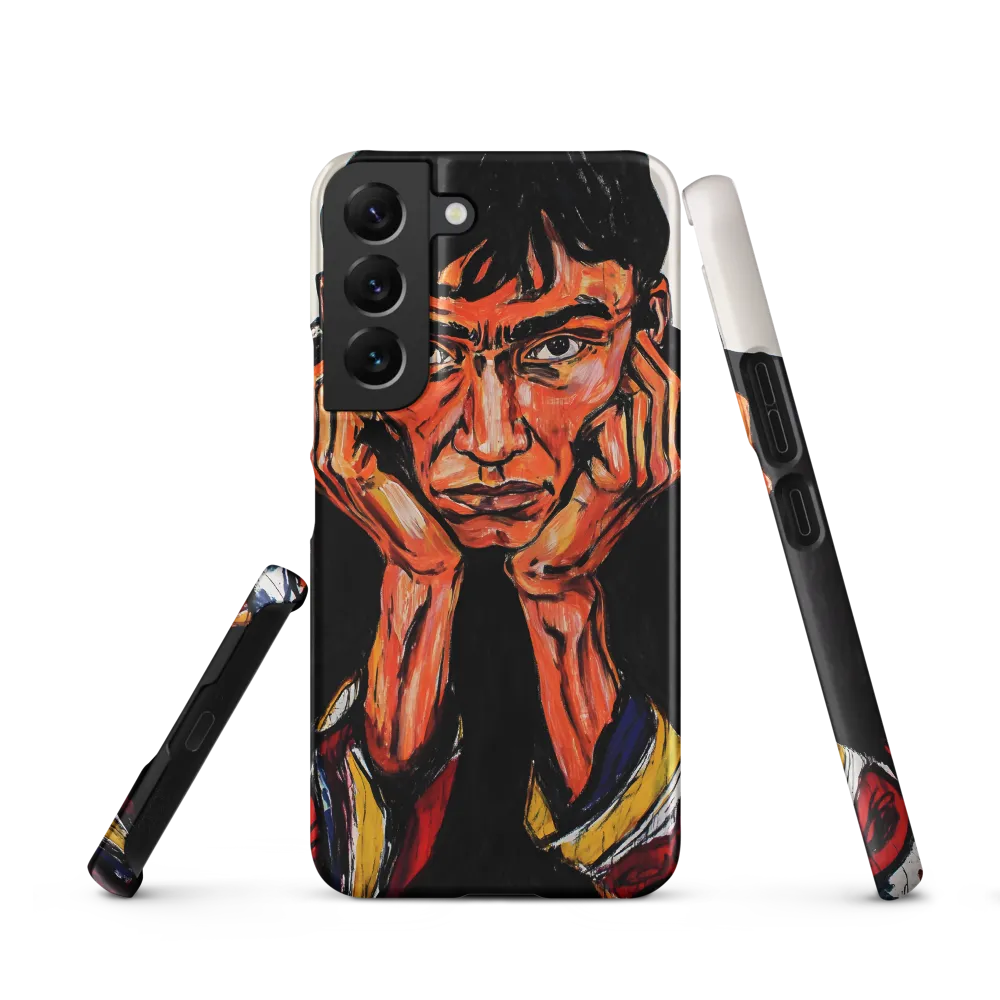 Contemplative Intensity: An Expressionist Portrait