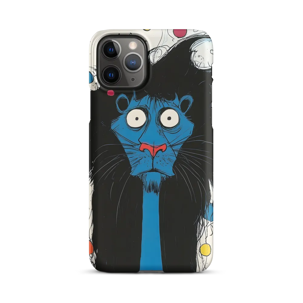 Whimsical Blue Lion