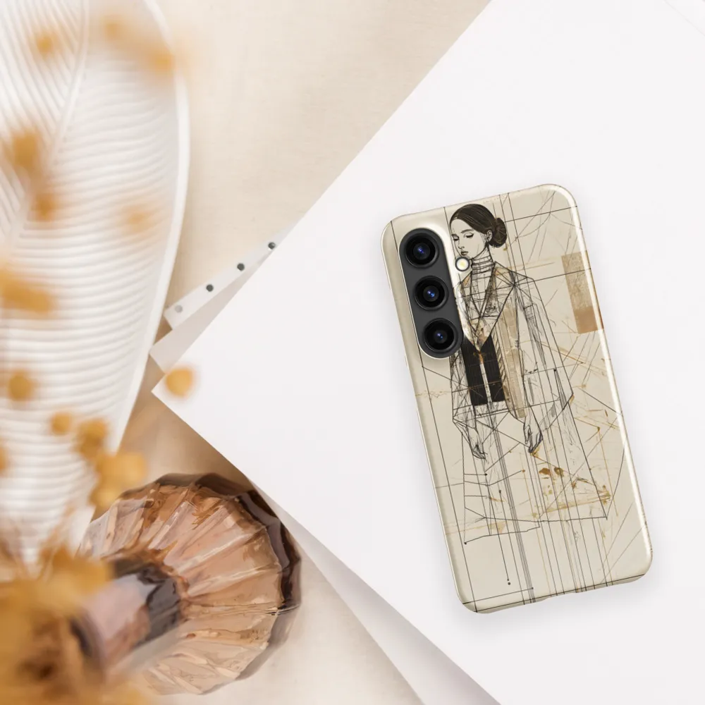 Elegance in Lines | Phone Case |  S24 | Snap Case | Glossy