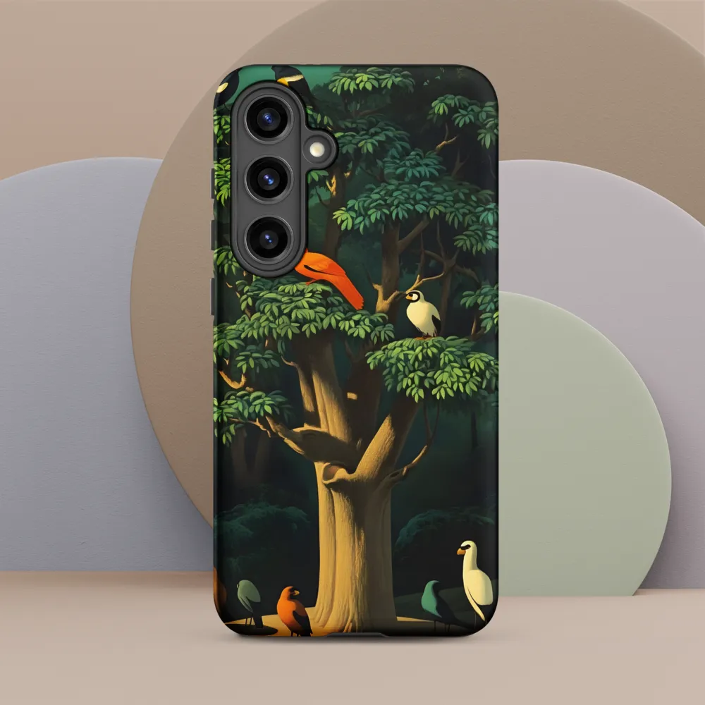 Harmony in Color: A Surreal Bird Symphony