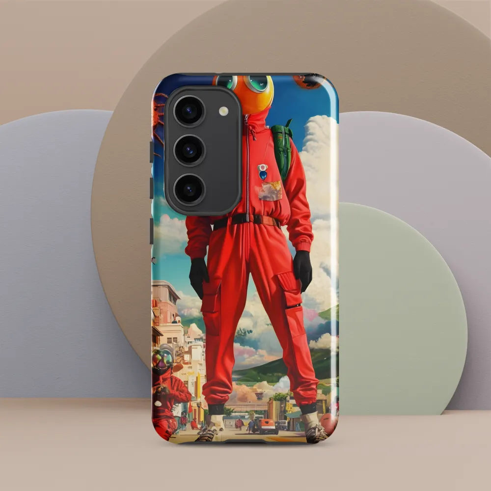Whimsical Encounter in a Surreal Landscape