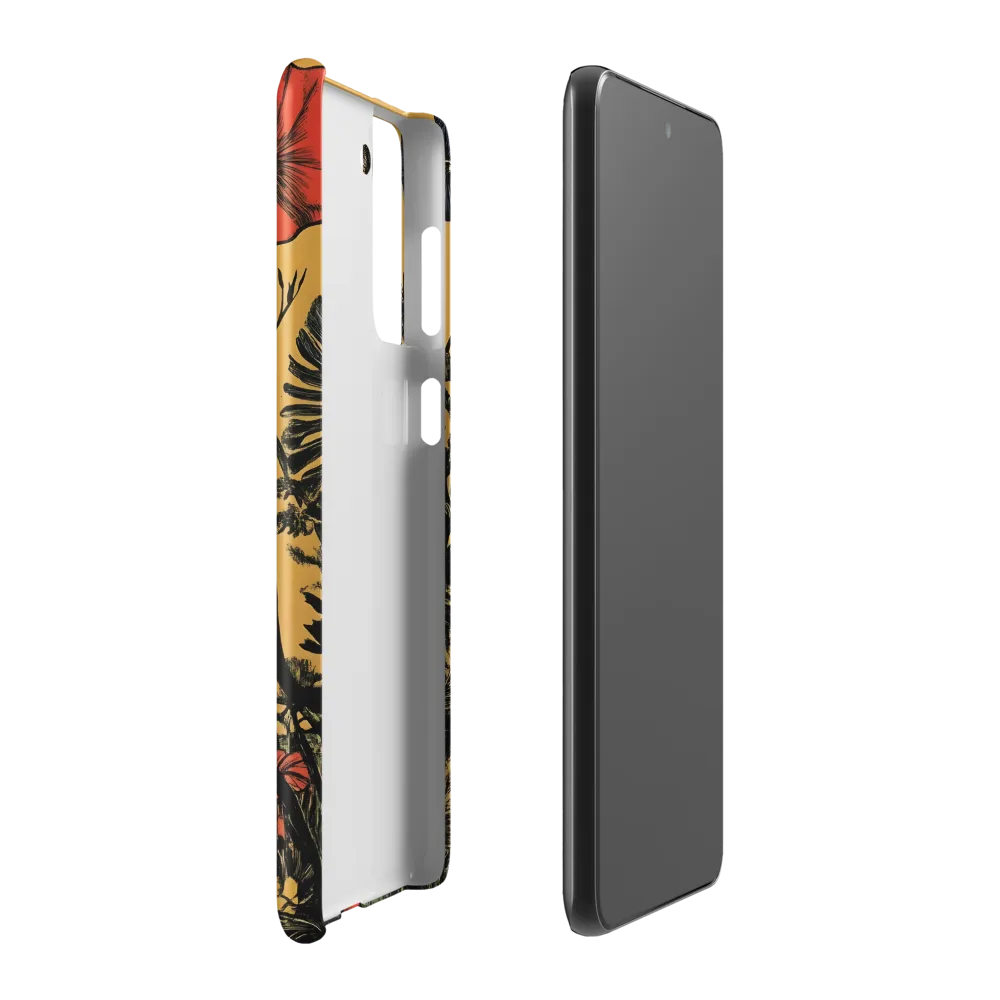 Floral Majesty: The Elephant's Sanctuary | Phone Case |  S21 Plus | Snap Case | Matte