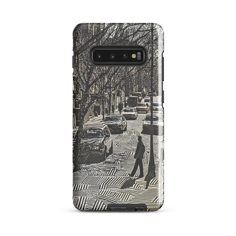 Urban Solitude: A Geometric Journey | Phone Case |  S10 Plus | Tough Case | Glossy