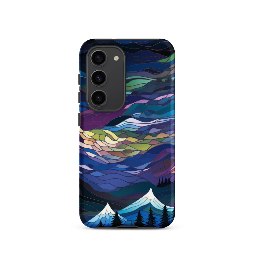 Twilight Peaks: An Abstract Mountain Landscape