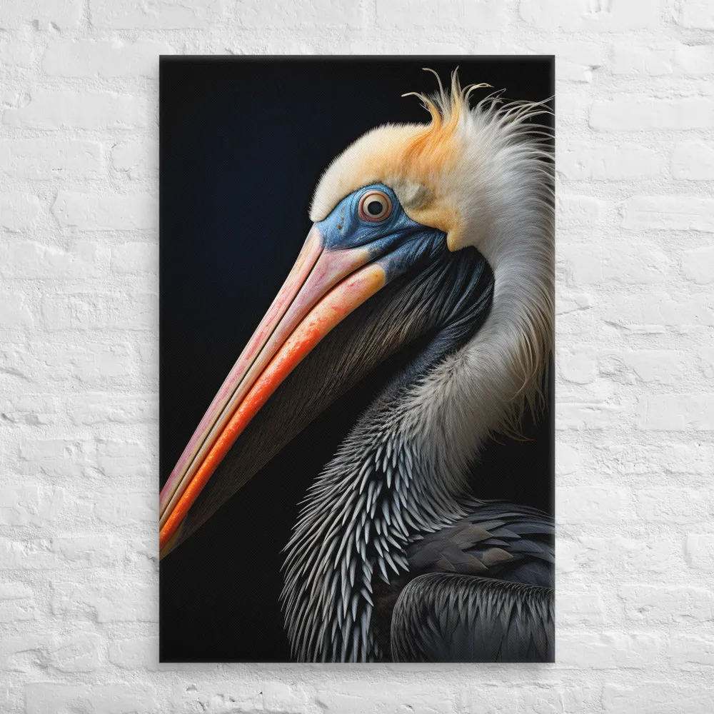 Majestic Portrait of a Pelican | Canvas | 26″×40″