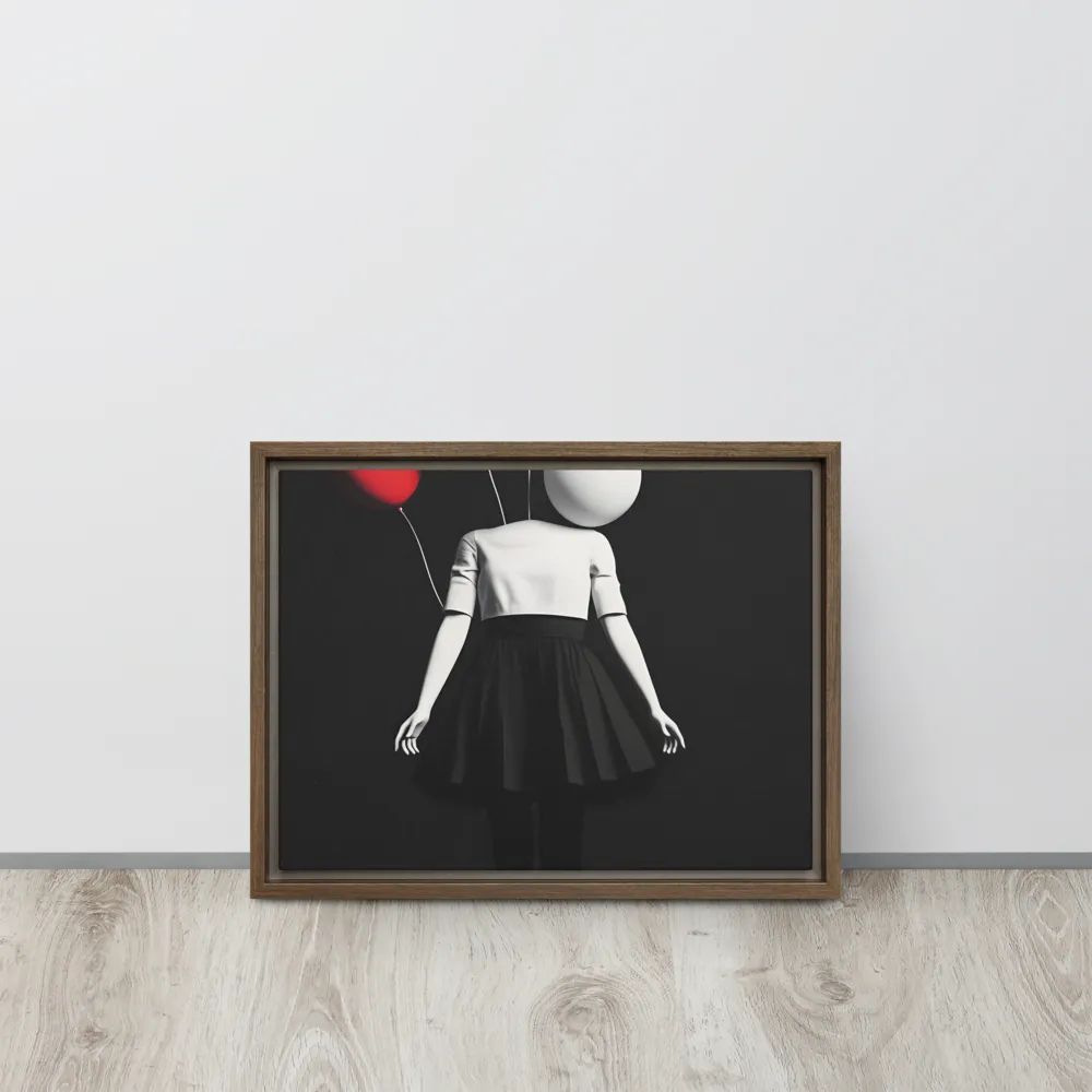 Suspended in Mystery | Canvas with Brown Frame | 12″×16″
