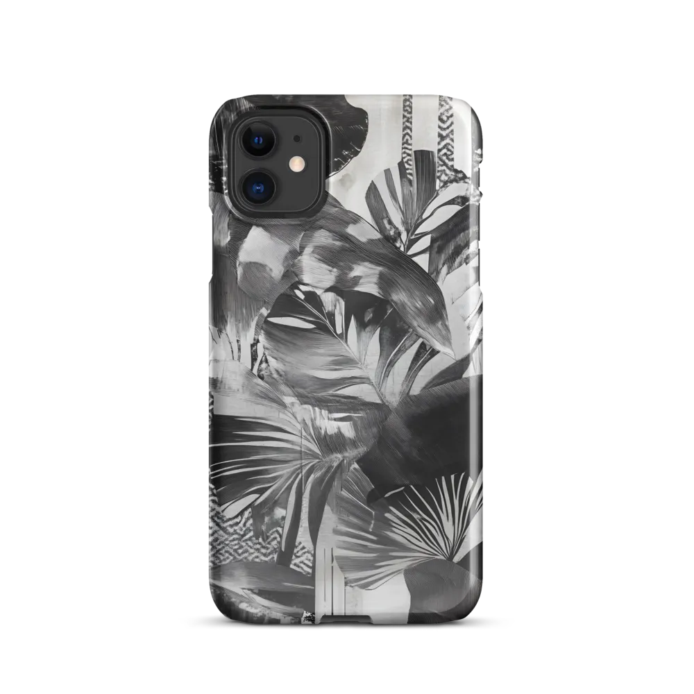 Monochrome Serenity in Tropical Foliage