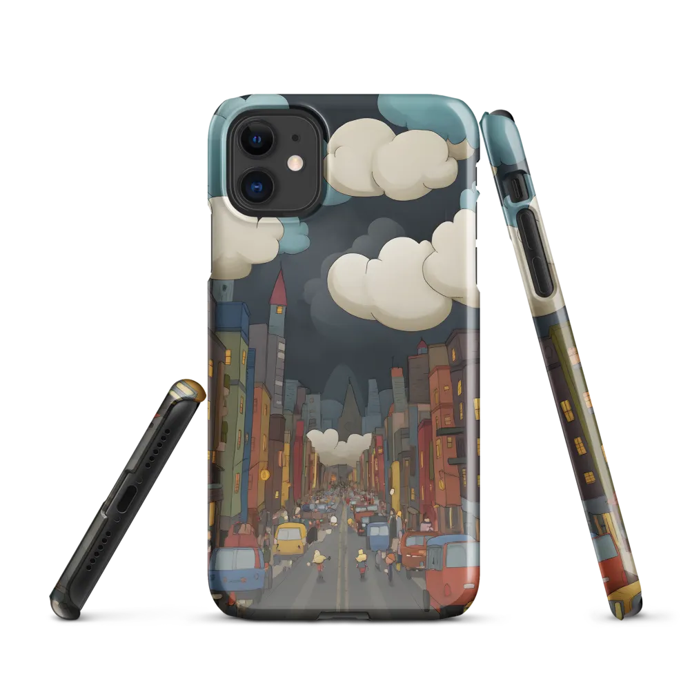Urban Symphony: A City Awakens at Dusk | Phone Case |  11 | Snap Case | Glossy