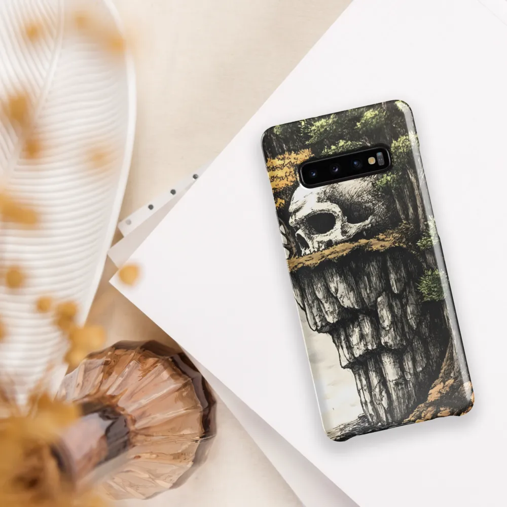 The Whispering Skull: A Surreal Encounter with Nature | Phone Case |  S10 Plus | Snap Case | Glossy