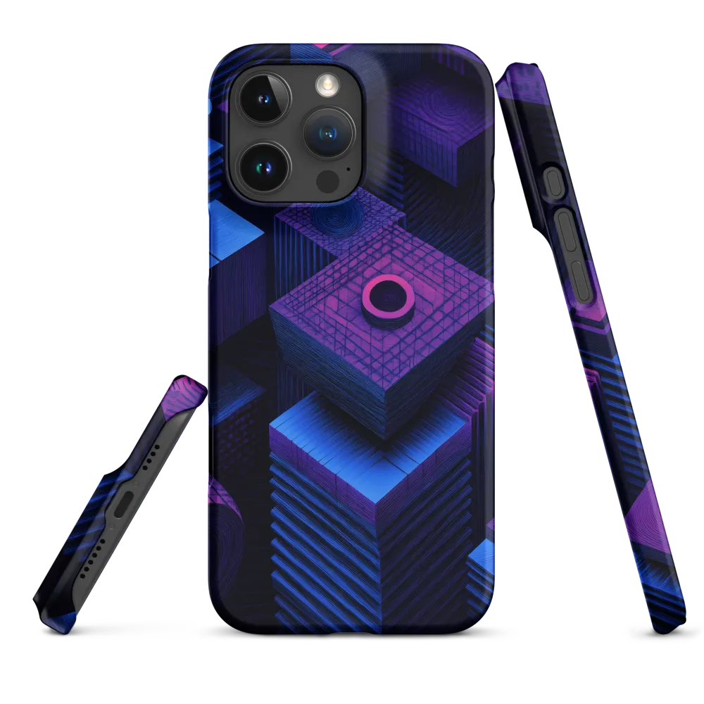 Geometric Dreams in Blue and Purple