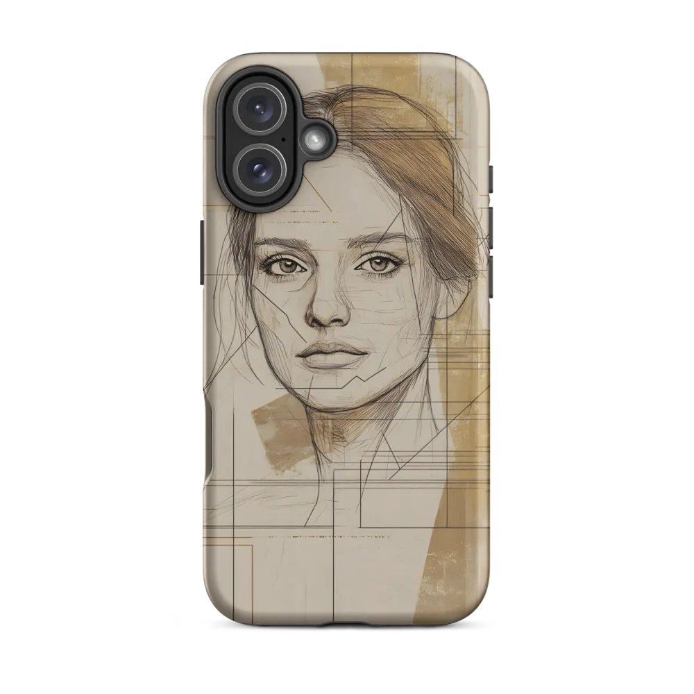 Geometric Elegance: A Modern Portrait