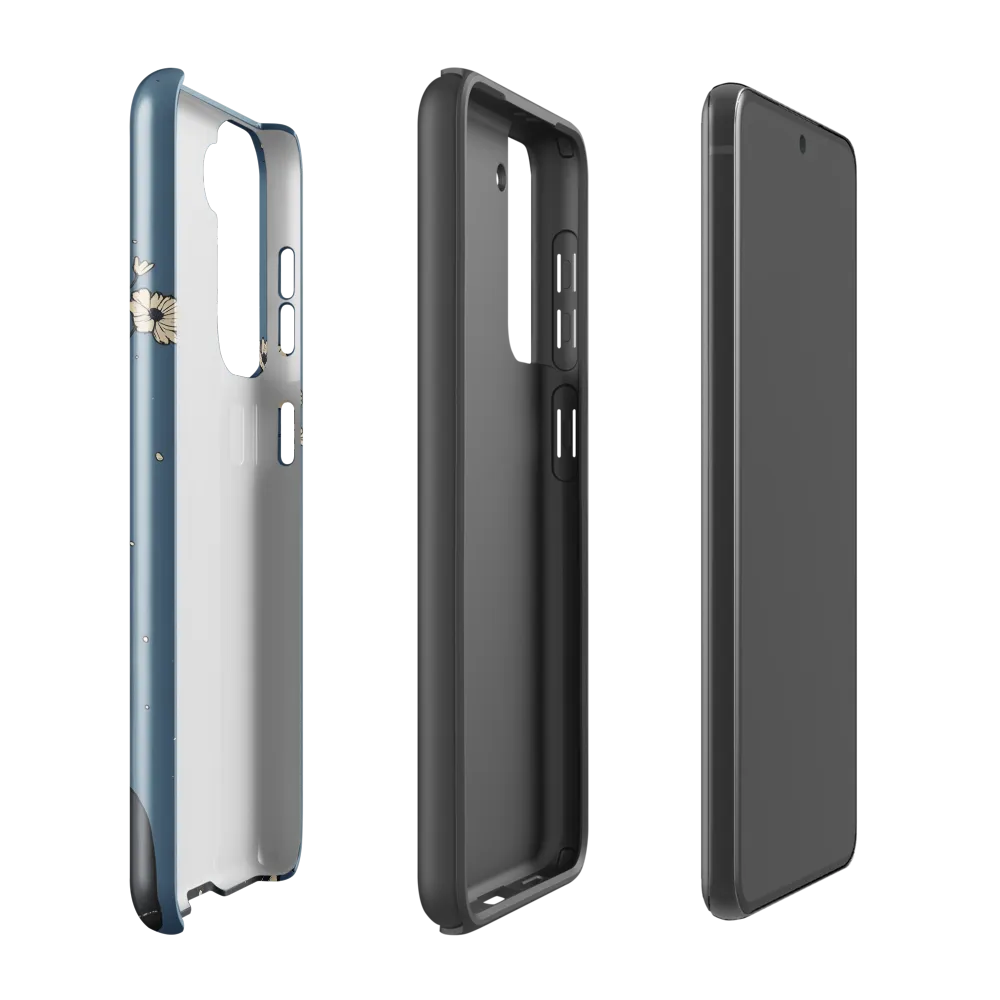 Floral Serenity: A Portrait of Tranquility | Phone Case |  S21 FE | Tough Case | Glossy