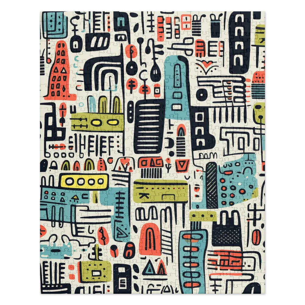 Urban Whimsy: A Playful Cityscape | Jigsaw Puzzle | 520 pieces