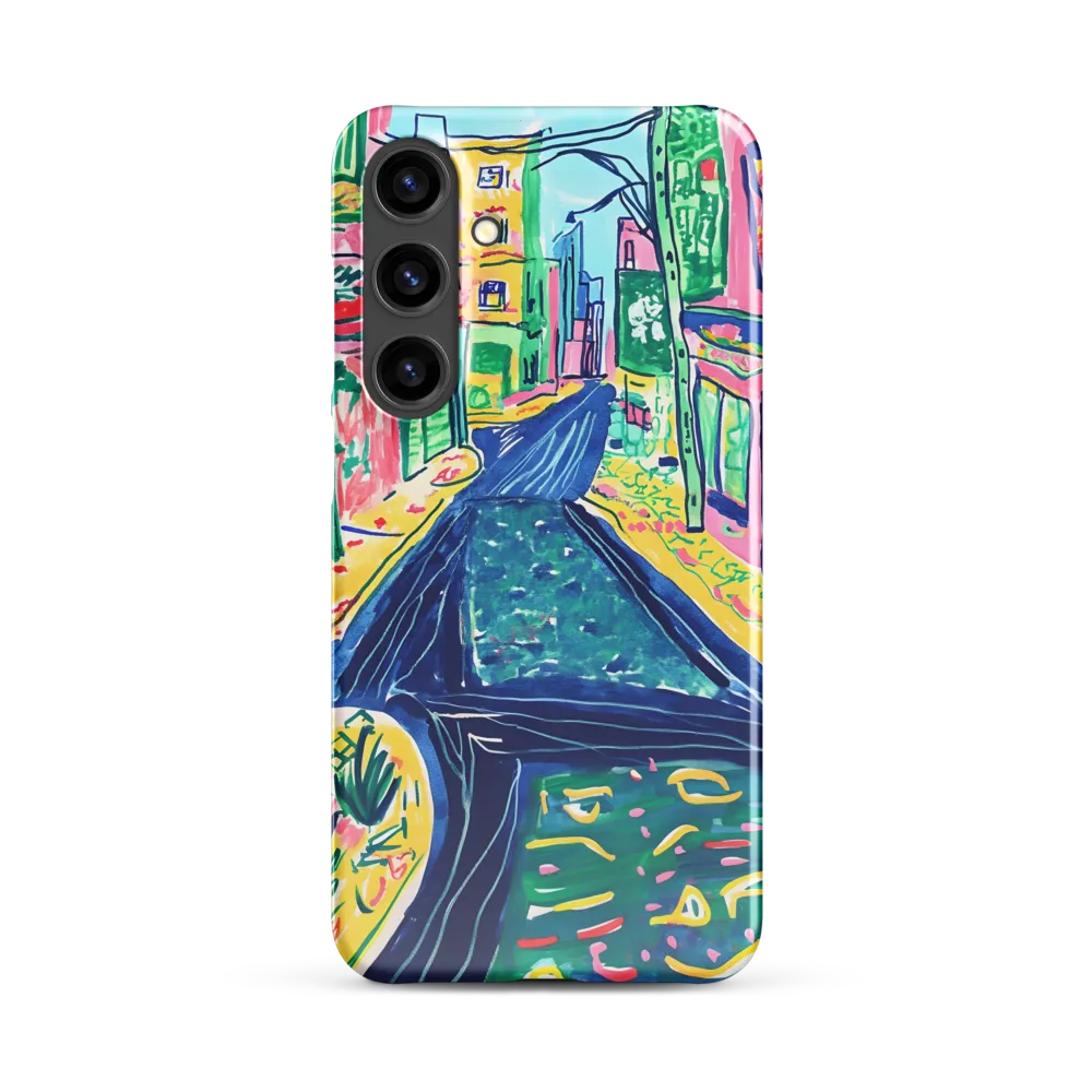 Dreamy Street in Vibrant Hues | Phone Case |  S24 Plus | Snap Case | Glossy