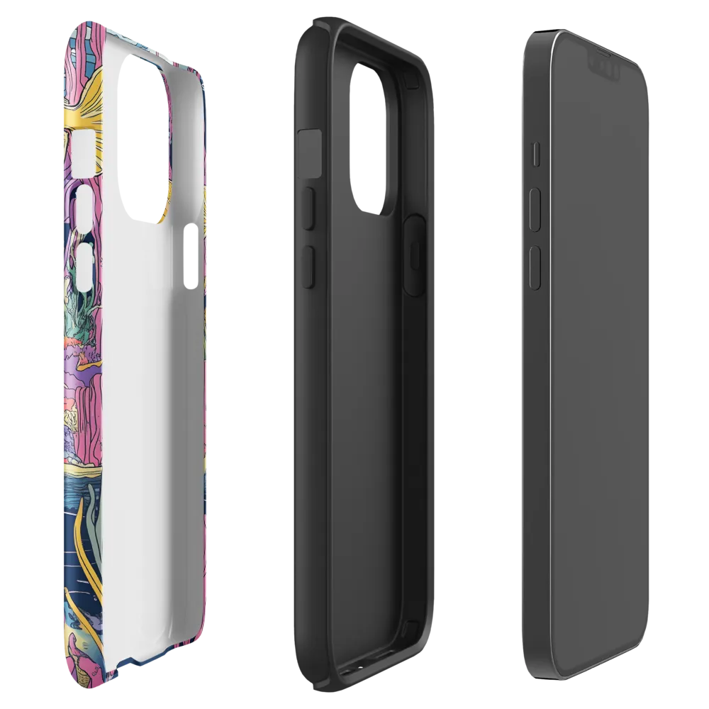 Underwater Dreamscape: A Playful Encounter | Phone Case |  13 Pro Max | Tough Case | Glossy