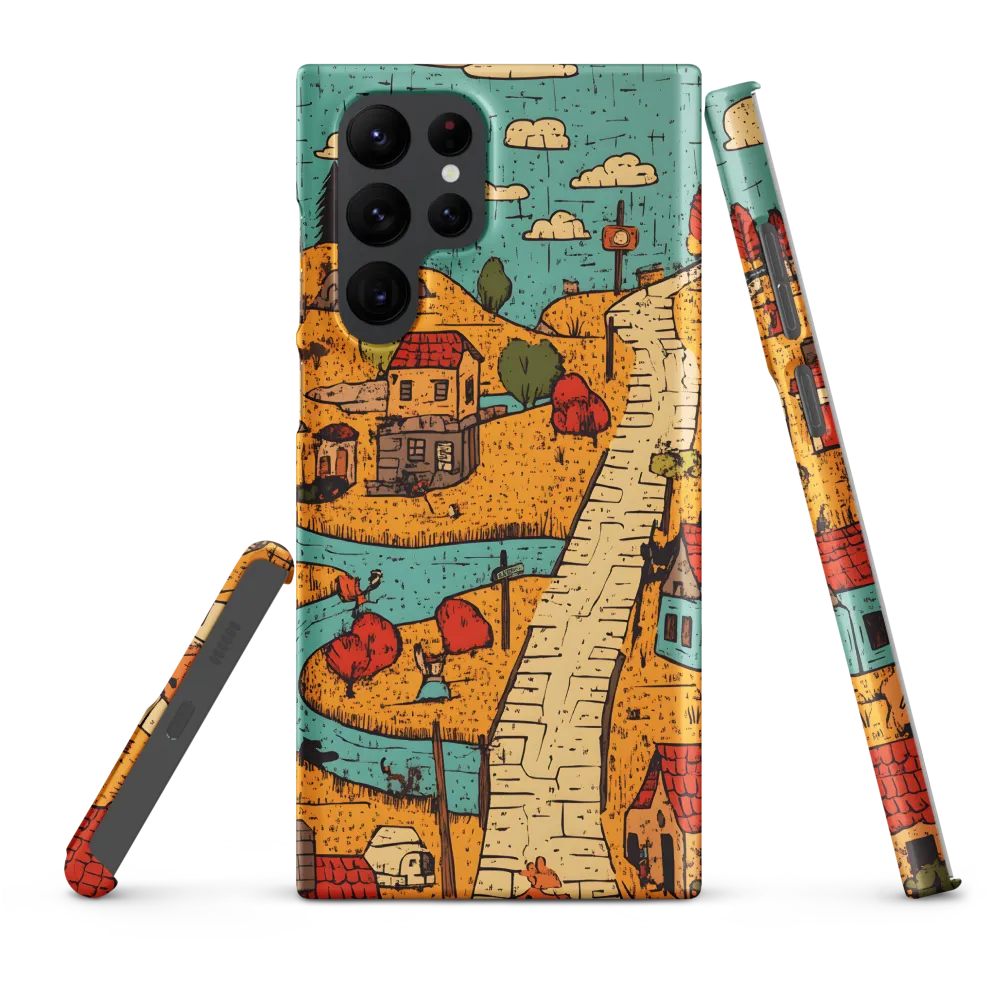 Whimsical Village Landscape