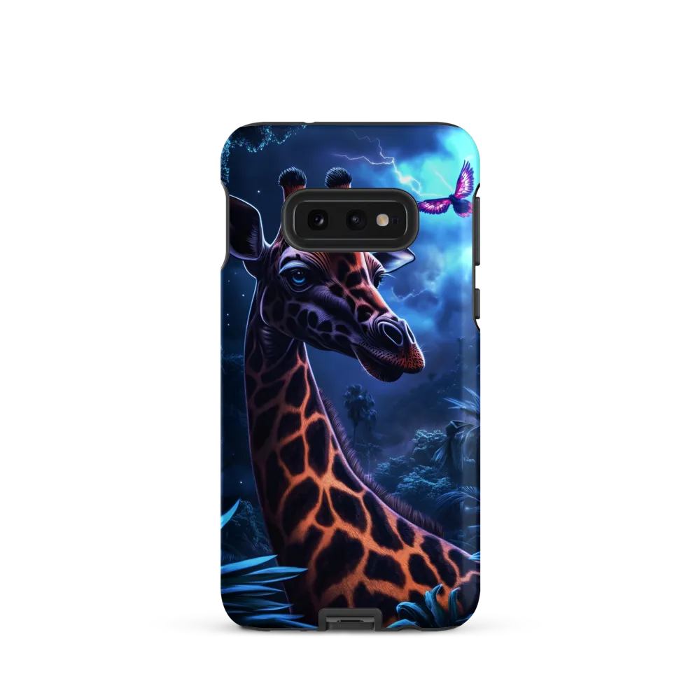 Mystical Giraffe in Twilight Jungle