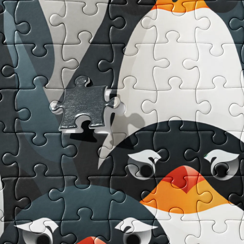 Playful Penguins: A Whimsical Collection | Jigsaw Puzzle | 520 pieces