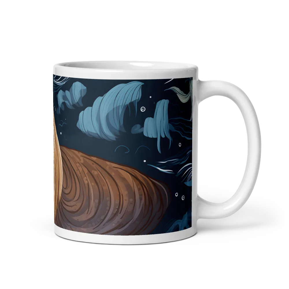 Whimsical Walruses in Deep Blue | Mug with White inside | 11 oz