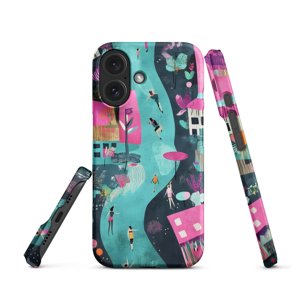 Whimsical Journey Through a Vibrant Landscape | Phone Case |  16 | Snap Case | Matte