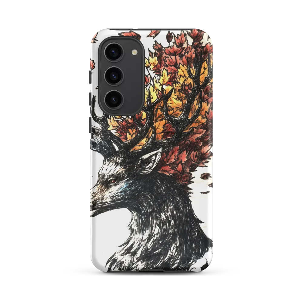 Stag of Autumn Leaves