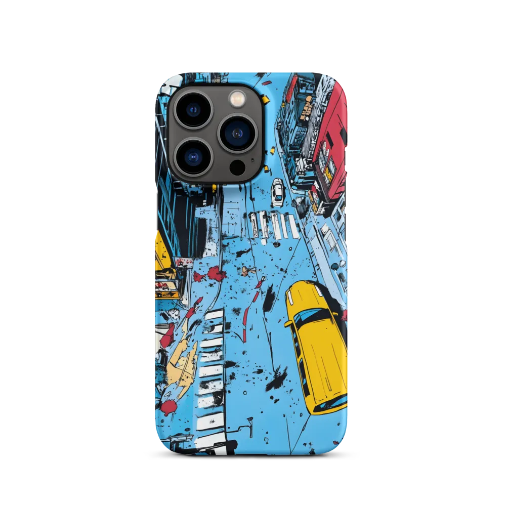 Urban Chaos: Aerial View of City Life | Phone Case |  13 Pro | Snap Case | Matte