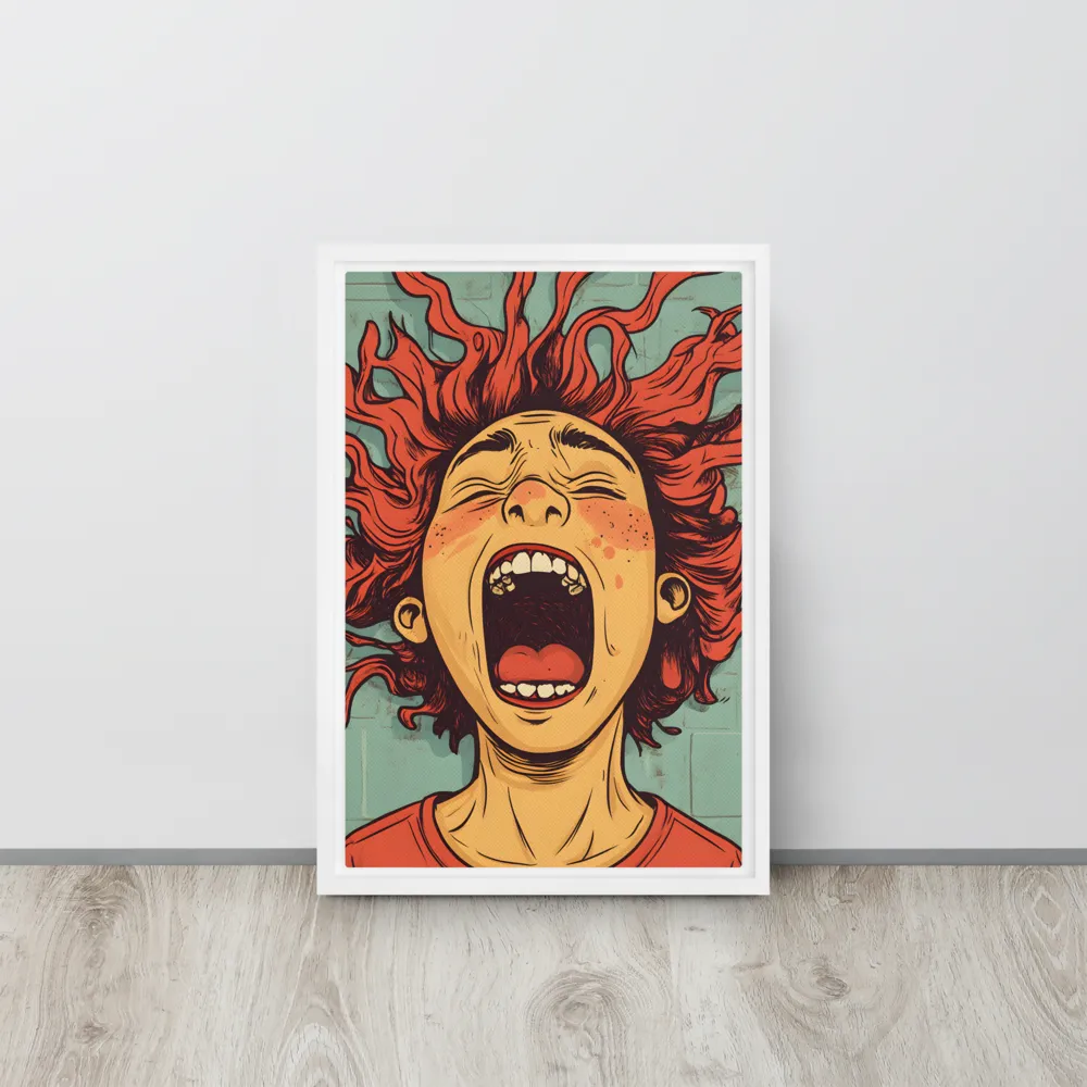 Fury Unleashed | Canvas with White Frame | 12″×18″