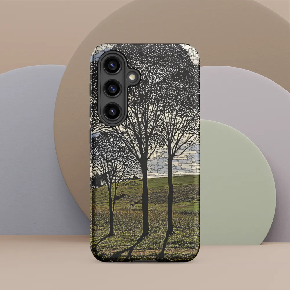 Tranquil Shadows: A Silhouette of Nature
