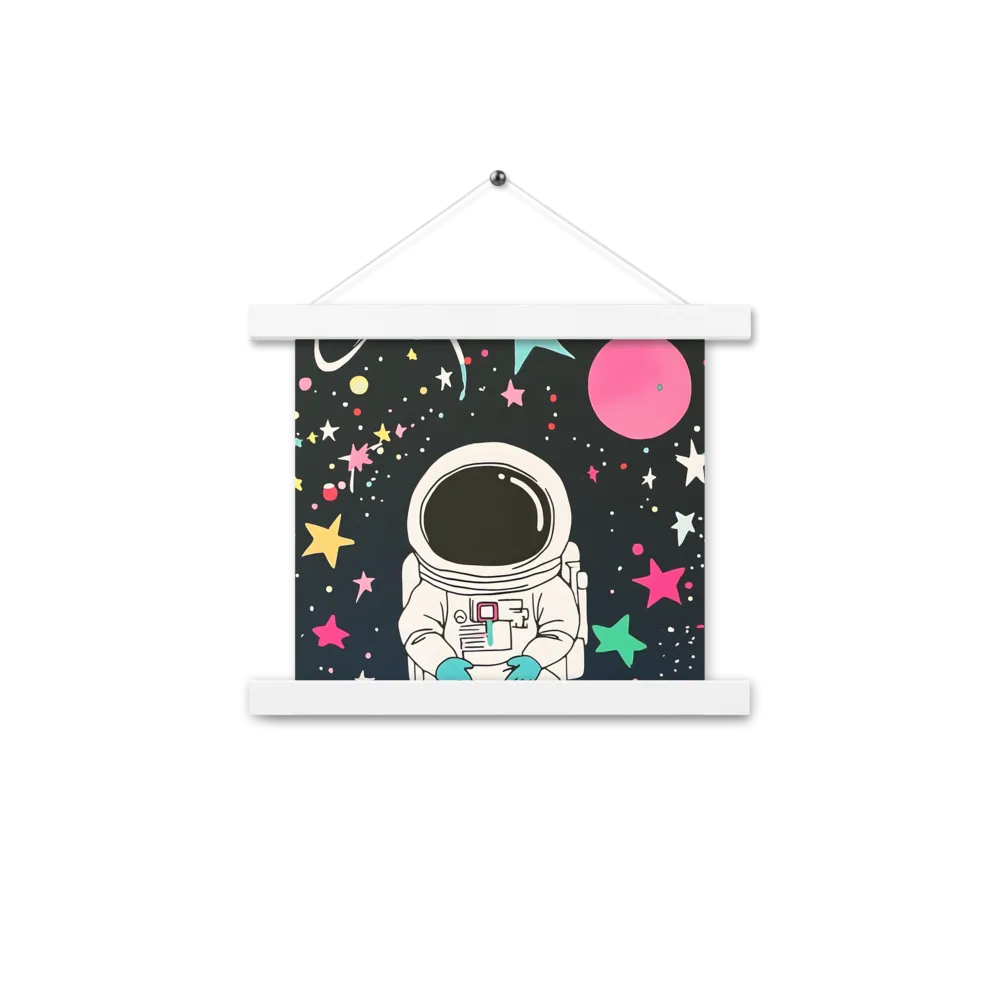Cosmic Dreamer | Poster With White Wood Hanger | 10″×10″
