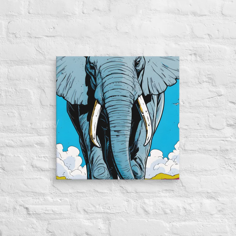 Majestic Presence: The Elephant | Canvas | 18″×18″