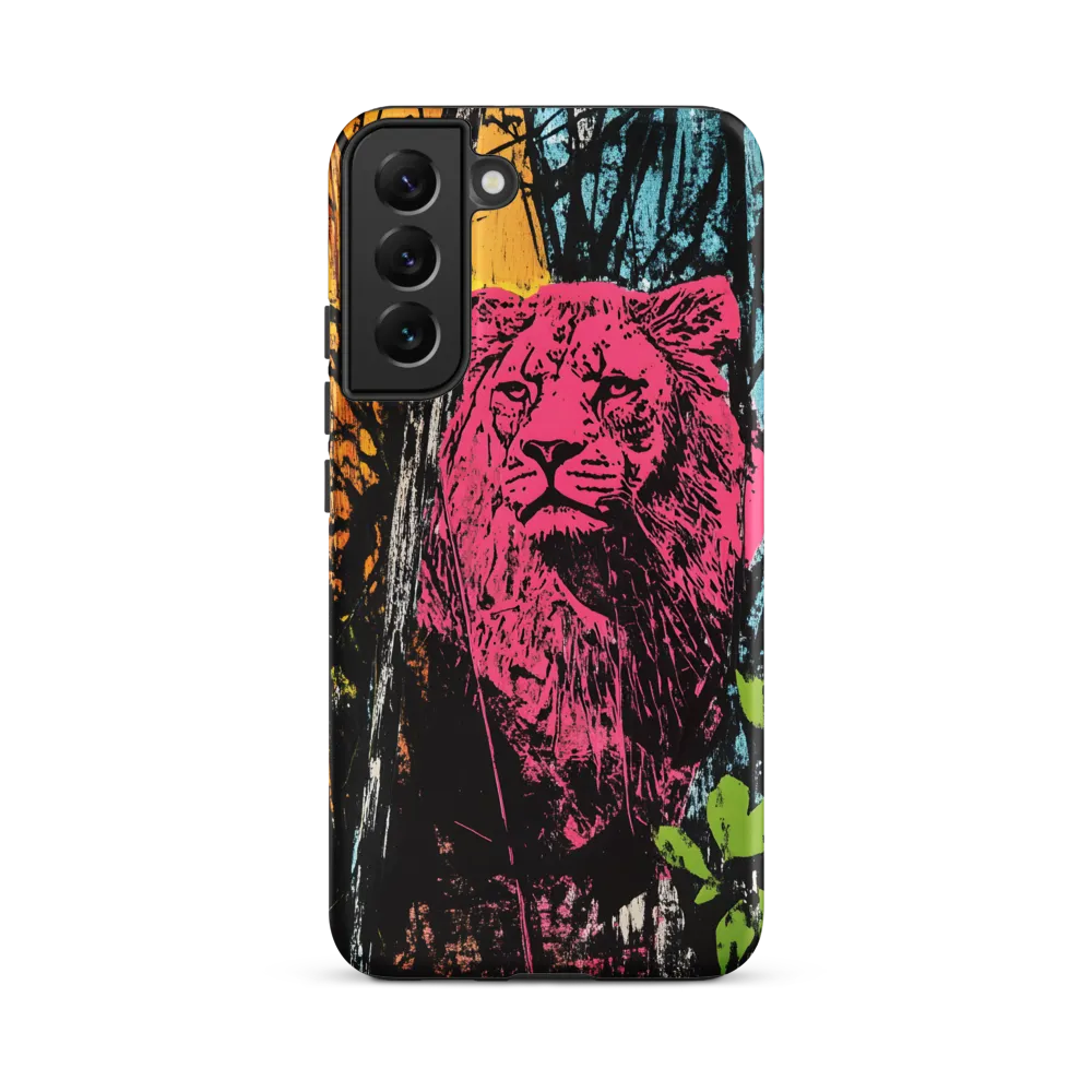 Fierce Vibrance: The Pink Lion
